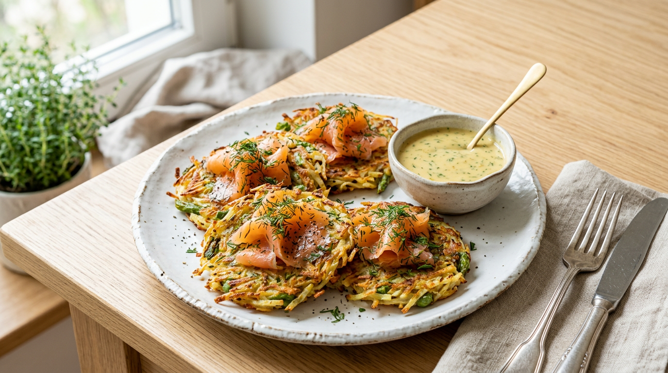 Spargelrösti mit Graved Lachs