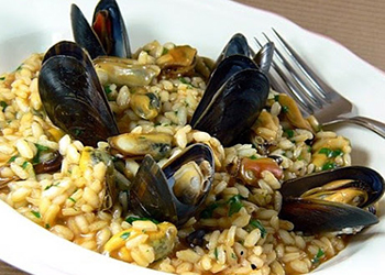 Muschelrisotta.