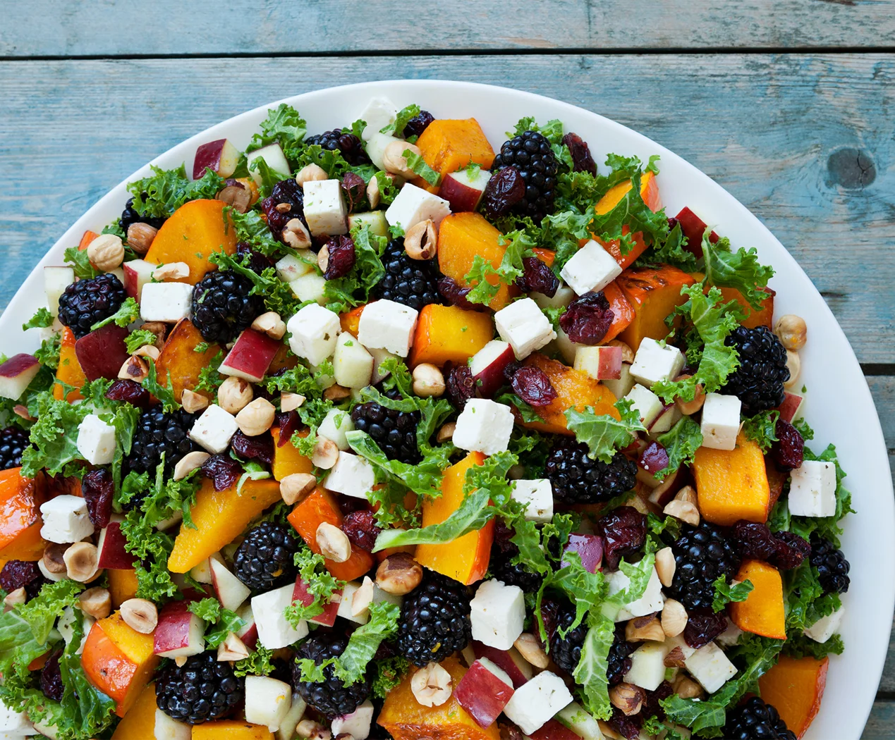 Kürbissalat mit Pastinaken-Dressing